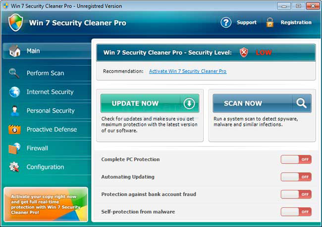 Win 7 Security Cleaner Pro