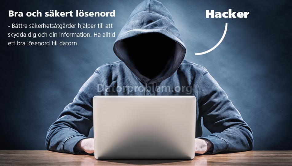 Bra lösenord till datorn ger hög säkerhet