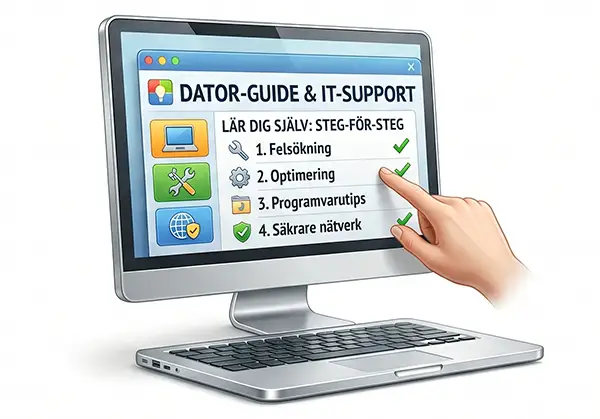 Gratis IT-guider och artiklar för att lösa datorproblem