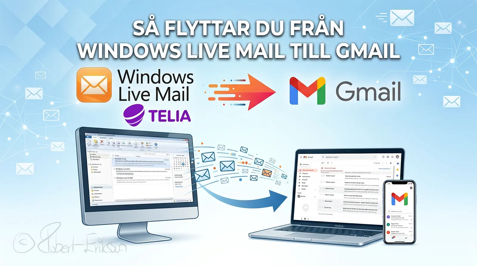 Symbol för att flytta och rädda gamla e-postmeddelanden