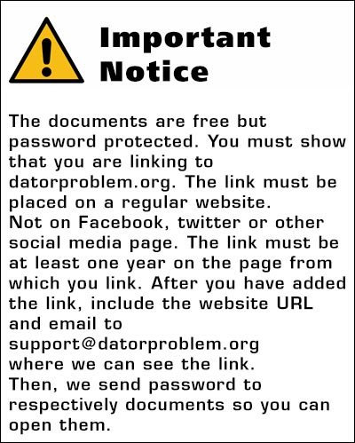 important notice label