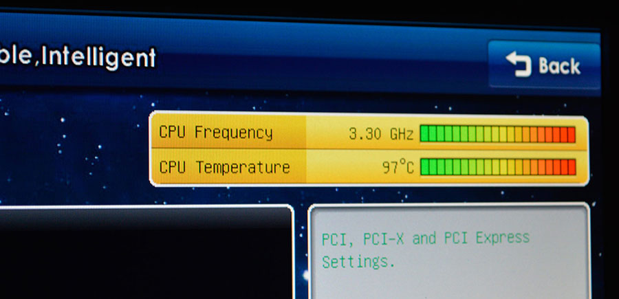 hög processor temperatur